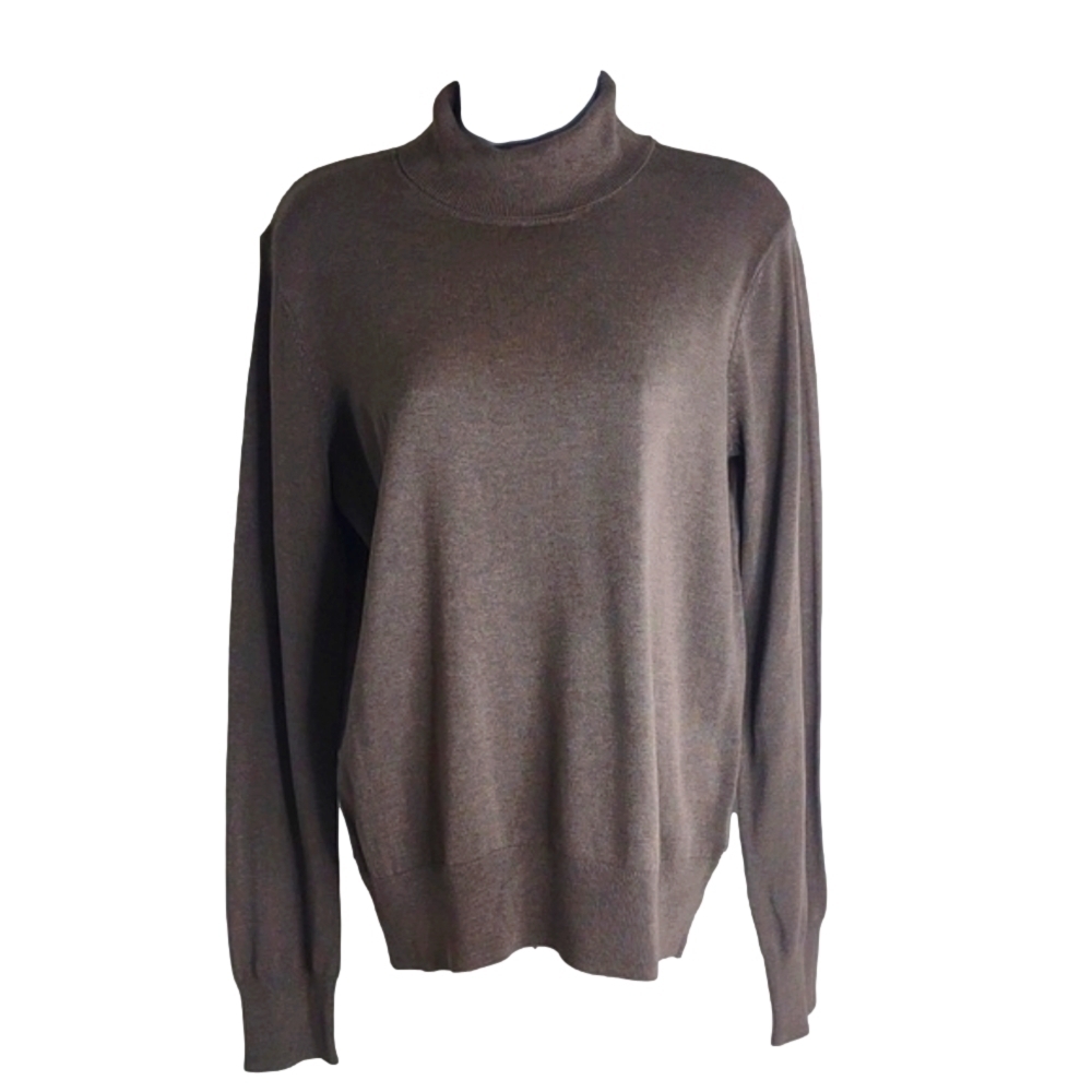 H&M tannish Gray long sleeve turtleneck sweater, size Medium, NWT - Picture 2 of 9